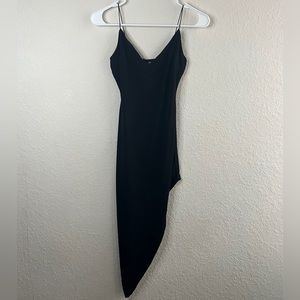 Spaghetti strips Asymmetric Windsor Dress